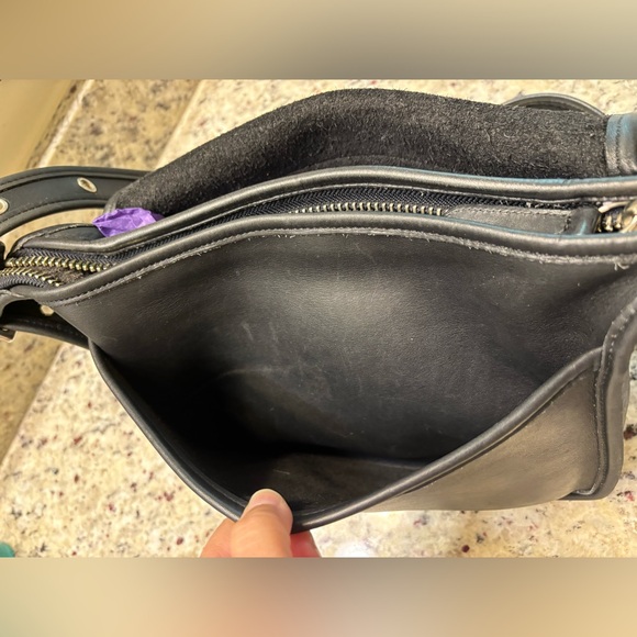 Vintage Coach 9951 Patricia's Legacy Leather Messenger Bag  Crossbody Black - Picture 6 of 11